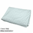 thumbnail image 5 of White Floor Pillow Lounger Cover, Big and Nested Circles Lapping over Conceptual Ocean Waves Sea Inspired Design, Nap Mat Printed Fabric Case for 5 Pillows, 88" x 36", Pale Blue White, by Ambesonne, 5 of 5
