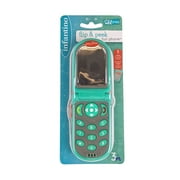 Infantino Flip & Peek Fun Learning Phone Baby Sensorial Toy, 6-12 Months, Teal