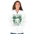 thumbnail image 3 of Betty Boop Saint Paddys Sassy Lassy Zip Hoodie Sweatshirt Women Brisco Brands L, 3 of 6