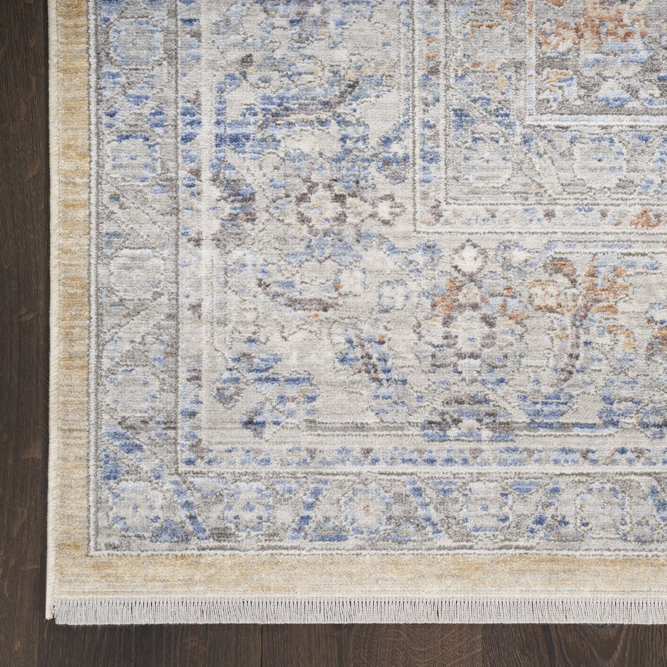 Nourison Elegant Heirlooms 7'10" x 10' Grey Gold Vintage Indoor Rug