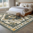 thumbnail image 4 of 5'x8' Area Rugs, Green Boho Indoor Outdoor Area Rug for Living Room Bedroom, Southwestern Geometric Vintage Ethnic Washable Bathroom Rugs Kitchen Floor Carpet Mats Home Decor Aesthetic, 4 of 8