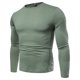 thumbnail image 5 of Hombres Fitness Jogging Pullover Cuello redondo Color sólido Slim Top T-shirt Pompotops oipoqjl8128, 5 of 9