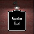 thumbnail image 2 of Garden Exit BLACK Aluminum Composite Sign 20''x24'', 2 of 9
