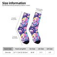 thumbnail image 2 of KLL Skull colorful mushroom Print Cool Socks Men's Women's Crew Socks Funny Crazy Novelty Stockings, 2 of 6