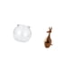 thumbnail image 5 of Jarrón transparente pequeño para pecera, adorno para mesa de oficina, decoración del hogar, con figura de animal, estatua decorativa, escultura de rec, 5 of 8