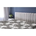 thumbnail image 5 of Ambesonne Flowers Fitted Sheet, Magnolia Tree Floral Branch, Twin XL Size, Dark Taupe Grey and White, 5 of 5