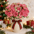 thumbnail image 2 of Flores Peonias Artificiales Ramo Decoración Hogar Bodas Xtellar rosa, 2 of 3