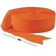 thumbnail image 3 of Amscan Jumbo Roll Party Crepe Streamer | Orange Peel |500' | Party Decor -, 3 of 6