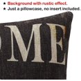 thumbnail image 3 of TRENDIN Rustic Look Black Welcome to Our Porch Throw Pillow Cover 20x12 inch Word Quote Pattern Lumbar Size Decorative Pillow Case for Sofa Couch Home Decor PL347TR, 3 of 7