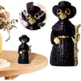 thumbnail image 5 of Quemador de incienso de muñecos vudú de Plague Doctor, quemador de cono, ojos humeantes, adorno de resina de escritorio para decoración del hogar, nueva plaga, 5 of 5