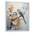thumbnail image 2 of Designart "Minimalist Birds Of Paradise On Floral Limb I" Birds Of Paradise Floater Framed Wall Decor, 2 of 5