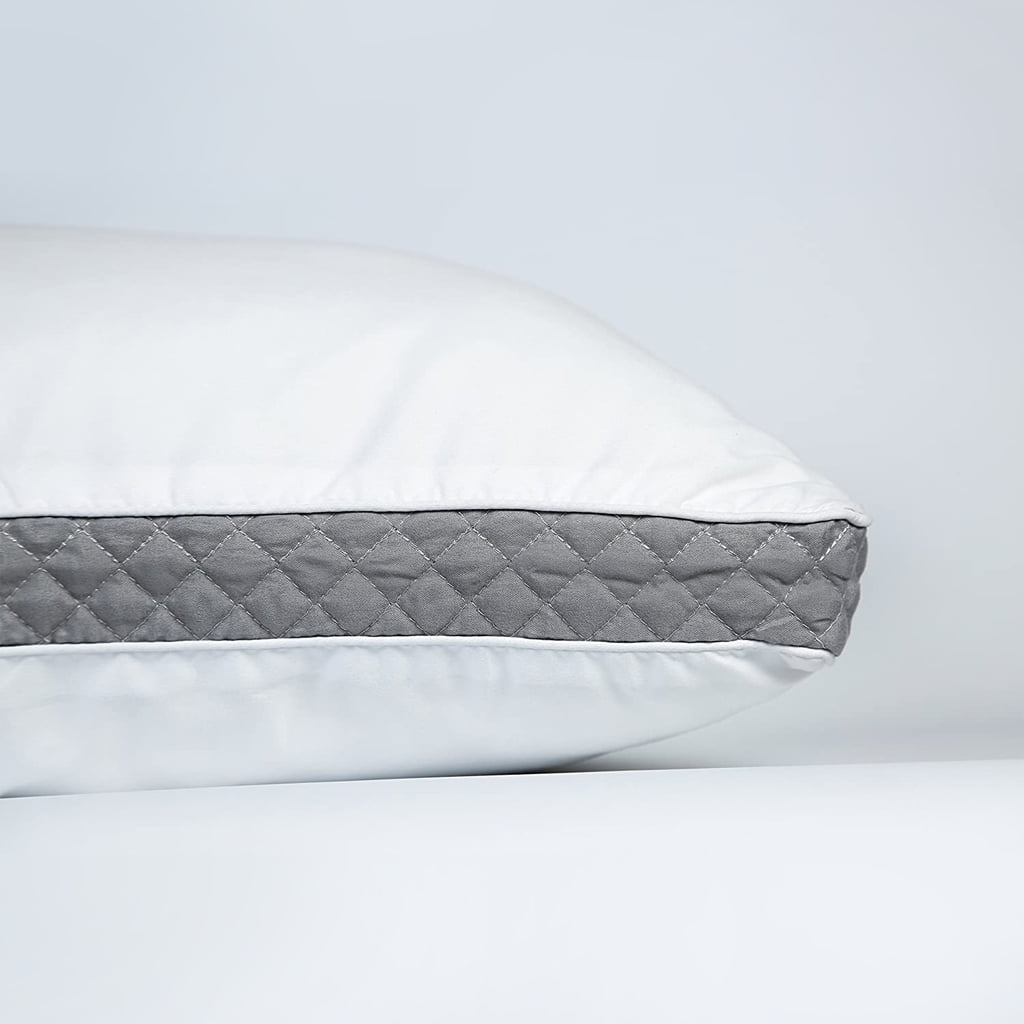Lux Decor Collection Gusseted Decorative Pillows for Bed, 2 Count Gray
