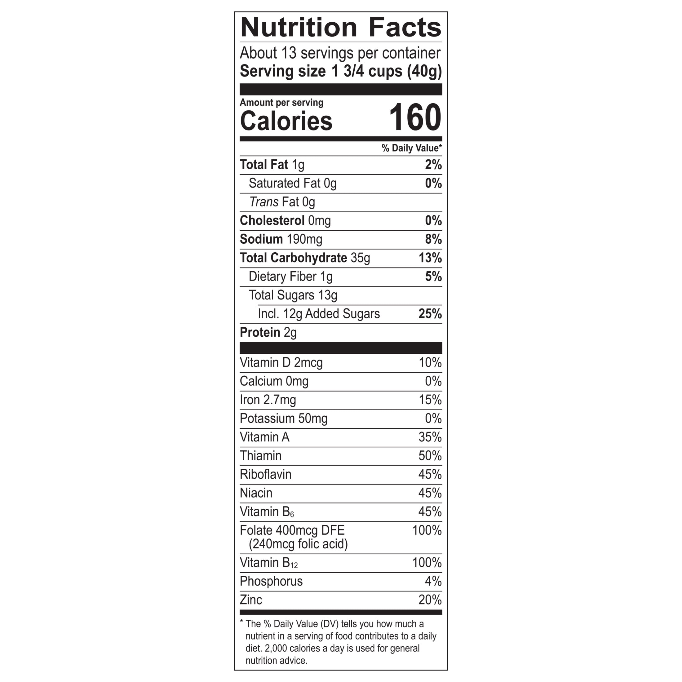 Honeycomb Breakfast Cereal, Made with Whole Grain & Real Honey, Dye-Free, 19 oz Box