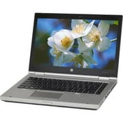 Used HP Silver 14" EliteBook 8460P WA5-0937 Laptop PC with Intel Core i5-2520M Processor, 8GB Memory, 750GB Hard Drive and Windows 10 Home