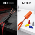 thumbnail image 3 of 220PCS Screw-On Wire Connectors Kit, Assorted Color-Coded Insulated Wire Caps with Internal Spring, Flame-Retardant Electrical Connectors for Home, Automotive, and DIY Wiring Projects, 3 of 6