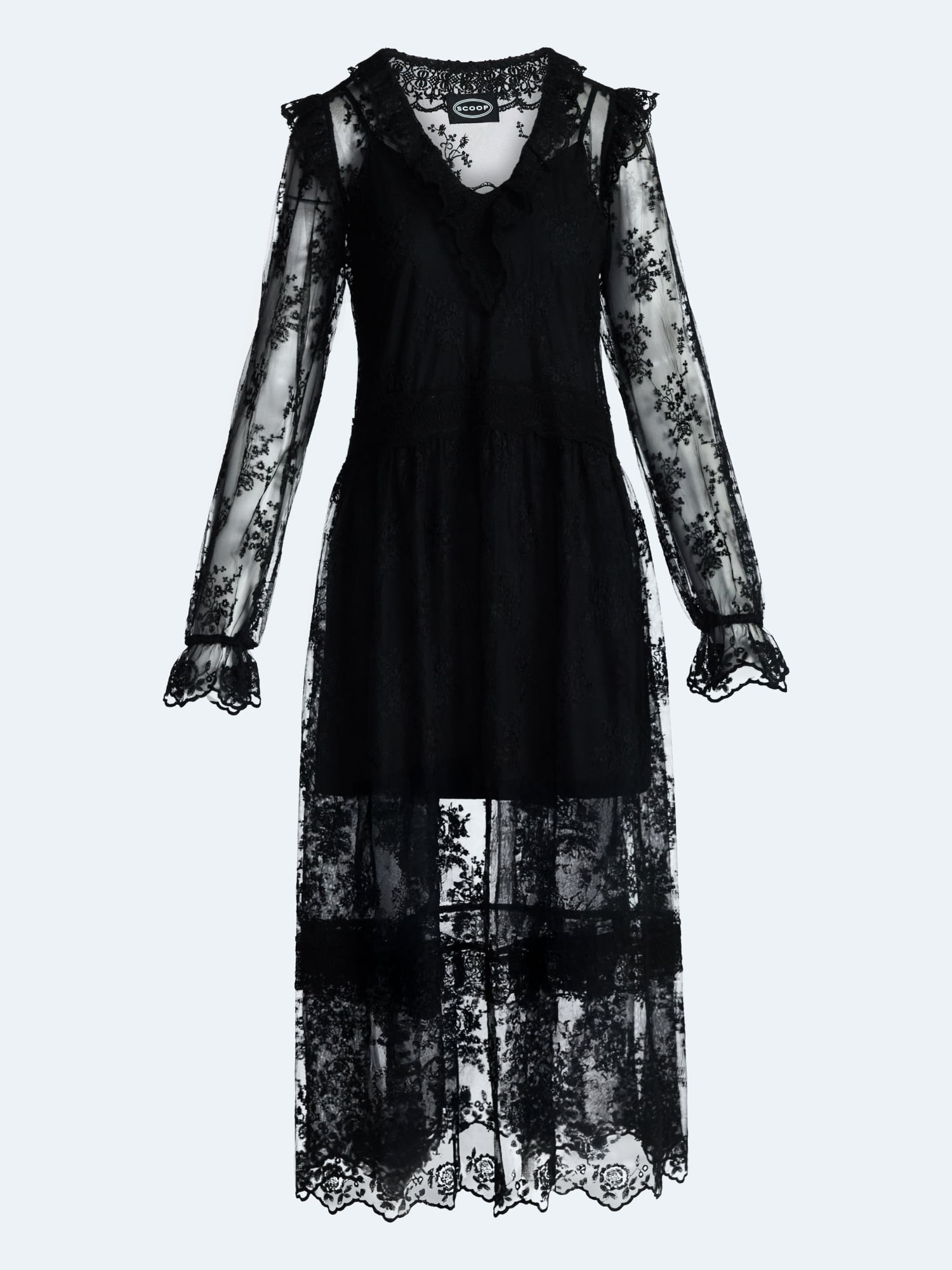 Scoop Women's All Over Lace Maxi Dress, Sizes XS-XXL