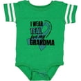thumbnail image 3 of Inktastic I Wear Teal for My Grandma Ovarian Cancer Awareness Boys or Girls Baby Bodysuit, 3 of 5