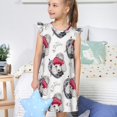 thumbnail image 4 of Vsdgher Mignon Chien Caniche pour Filles Chemises de Nuit Manches Courtes à Volants Robe de Nuit Pyjama pour Fête Pyjama-Moyen, 4 of 6