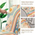 thumbnail image 5 of Yayeee 4 Pack Dining Chair Covers Stretch Parson Chairs Slipcovers Seat Protector, Beige Rainbow Clouds, 5 of 6