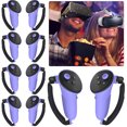 thumbnail image 3 of 5 Pares Empuñaduras Controlador TPU para Accesorios Meta Quest 3 VR () Morado, 3 of 4
