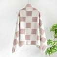 thumbnail image 4 of Cxenplz Women's Poncho Cape Plaid Cozy Sherpa Fleece Cloak Coat Snuggly Hooded Wearable Blanket for Mom and Teen Girls, 4 of 7
