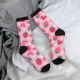 thumbnail image 5 of KLL Haear Strawberry Print Cool Socks Men's Women's Crew Socks Funny Crazy Novelty Stockings, 5 of 6