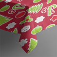 thumbnail image 3 of Merry Christmas Tablecloth Waterproof Spillproof Tablecolths Table Covers Colorful Balls Pine Trees Snowflake Table Cover for Christmas Birthday Wedding Graduation Rectangle,60x84inches, 3 of 5