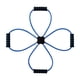 thumbnail image 2 of Banda elástica para ejercicios de resistencia, brazo y espalda, profesional, multifuncional. Azul, 2 of 9