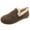 Coffee, variant on CHICVOMEY Women's Faux Fur Lined Winter Moccasin Slippers Comfort Indoor&Outdoor Loafers with Non-Slip Sole House Slippers for Women