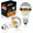 Half Silver Bulb, variant on Half Chrome Light Bulb Dimmable 6W (60W Equivalent) A19 A Shape Decorative LED Edison Bulb Silver Mirror Reflected Light 2700K Warm White E26 Base Pack of 2