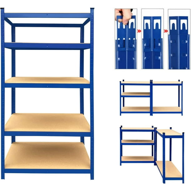 Garage Shelving Units, 5 Tier Metal Shelves for Storage, Storage
