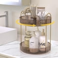 thumbnail image 1 of Clearance! 2-Tier Rotate Bathroom Counter Organizer, Countertop Perfume Tray And Vanity Organizer,Corner Makeup Storage, Organizer Countertop For Dresser，Spice Rack, 1 of 4