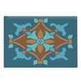 thumbnail image 1 of Vintage Blue Cutting Board, Traditional Moroccon Style Folkloric Motif with Tulip, Decorative Tempered Glass Cutting and Serving Board, Large Size, Burnt Orange Petrol Blue, by Ambesonne, 1 of 1