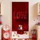 thumbnail image 4 of Decoraciones para San Valentín, adornos para San Valentín, regalos para San Valentín. 35 x 72 pulgadas. Cortina para puerta de San Valentín. Decoración para puerta y pared de San Valentín. Decoración, 4 of 5