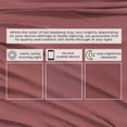 thumbnail image 6 of Cotton Heathered Melange Jersey Knit Bed Sheet Set (Twin, Heathered Dusty Rose), 6 of 7