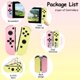 thumbnail image 5 of Controlador Switch para Nintendo Switch, control remoto con vibración dual, control de movimiento, captura de pantalla y activación (rosa y amarillo), 5 of 8