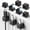 Black, variant on 9 Pack Cord Organizer, Magnetic Cable Clips, Under Desk Management, Black