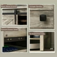 thumbnail image 5 of Spaco 59" Buffet Cabinet with 4 Drawers and 2 Adjustable Shelves, Farmhouse Sideboard with Thick Top and 2 Barn Doors, Storage Cabinet for Indoor as Kitchen, Bar, Dining Room, Gray, 5 of 7