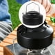 thumbnail image 1 of Tetera portátil para acampar al libre con asa, 1 l, de calentamiento rápido, para té y café, ideal para senderismo, viajes, picnics, pesca, 1 of 8