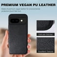 thumbnail image 2 of AIOVETEAB Compatible with Google Pixel 9 Pro XL Case Premium Leather TPU Hybrid Case Cover,Black, 2 of 5