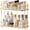 Gold, variant on 2 Tier Corner Bathroom Counter Organizer, Cosmetic Skincare Organizer, Bathroom Countertop Perfume Tray Vanity Organizer, Kitchen Spice Corner Storage Shelf | Cosmetic Skincare Organizer