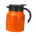 thumbnail image 2 of simhoa Insulated Kettle, Flask with Tea Strainer, Tightly Sealing Lid, Heat Retention, 1 Liter, Coffee Pot, Hot Water Jug ​​for The Kitchen orange, 2 of 8