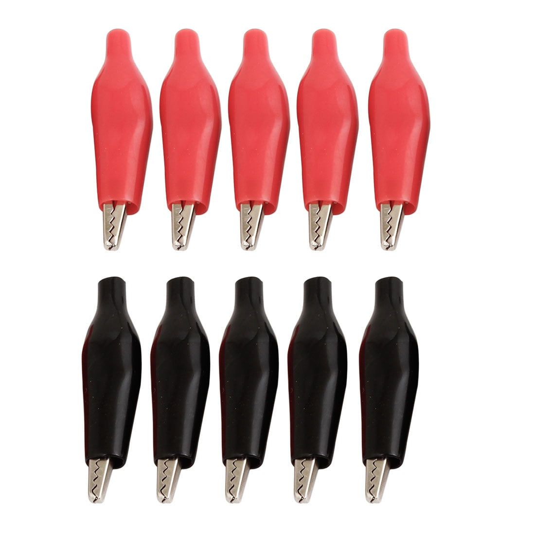 10pcs/5pairs 27mm Alligator Clip Clamp test Testing Probe Black+Red small size 