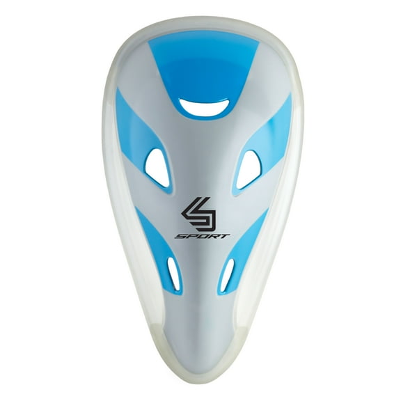 Shock Doctor Sport Protective Flex Cup for Teens, Medium, White and Blue