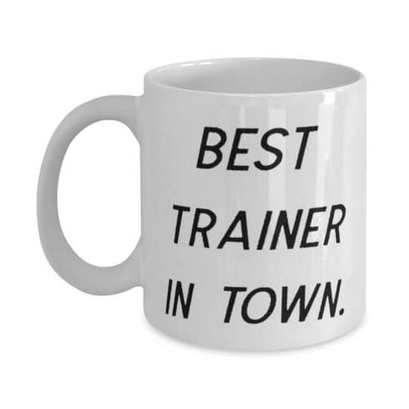 Reusable Trainer, Best Trainer in Town, Fun 15oz Mug For Coworkers From Team Leader