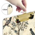thumbnail image 6 of FORMRS Acrylic Clipboard with Low Profile Clip Standard A4 Letter Size, 12.5" x 9", Beige Birds, 6 of 8