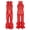 Red, variant on MSemis Kids Girls Metallic Bell-Bottom Jumpsuit for Ballet