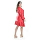 thumbnail image 3 of Vestido de Satin Envolvente Roman Fashion Tallas Extras 4351 Rojo 42, 3 of 6