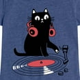 thumbnail image 3 of Instant Message - DJ Cat - Toddler & Youth Girls Short Sleeve Graphic T-Shirt, 3 of 6