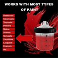 thumbnail image 5 of Paint Cup SprayGun Cup, with 50 Cups Liners and Lids, 1 Hard Cup with Retainer Ring, 2 Cup Adapter,, 5 of 5
